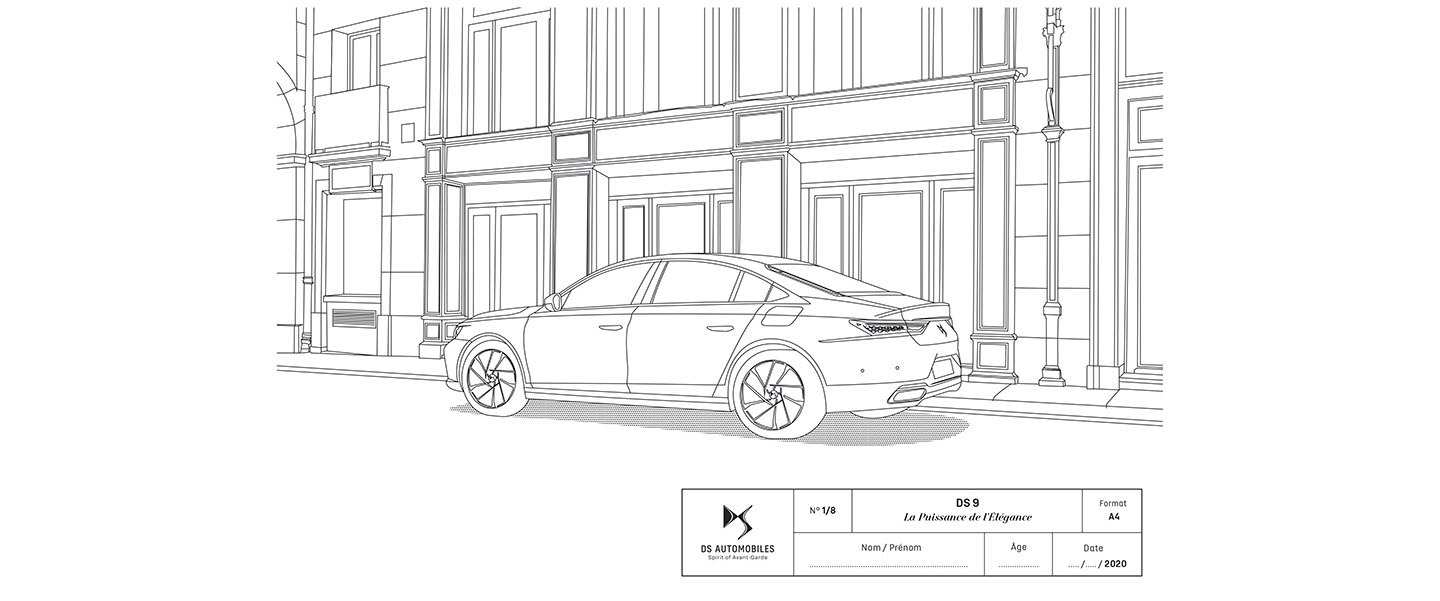 DS Automobilesのオリジナルぬりえ