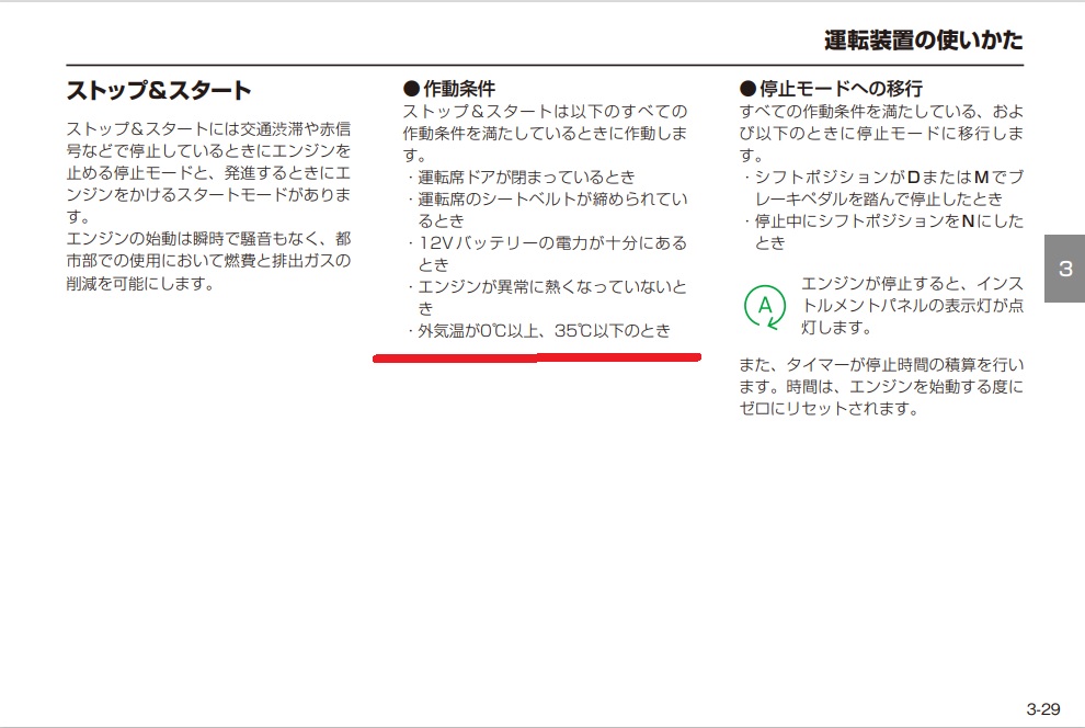 外気温が高い場合はアイドリングストップしない？！