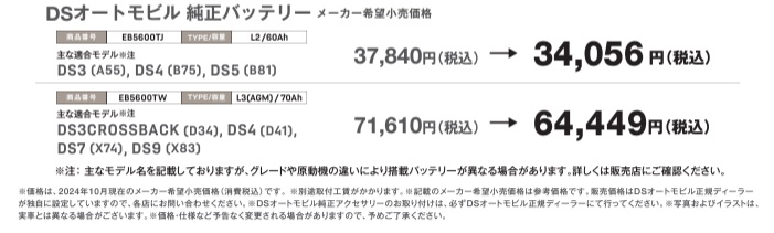 純正バッテリー交換キャンペーン